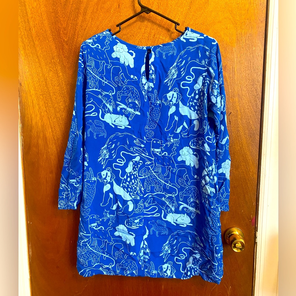 NOOWORKS dog party long sleeve shift dress! Size Medium.